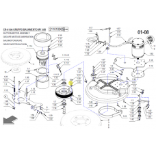 Fırça Motoru Mil Flanş-Fırça Aparatı